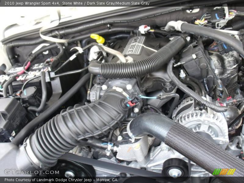 Stone White / Dark Slate Gray/Medium Slate Gray 2010 Jeep Wrangler Sport 4x4