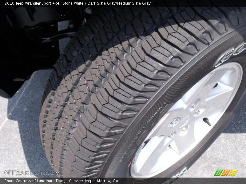 Stone White / Dark Slate Gray/Medium Slate Gray 2010 Jeep Wrangler Sport 4x4
