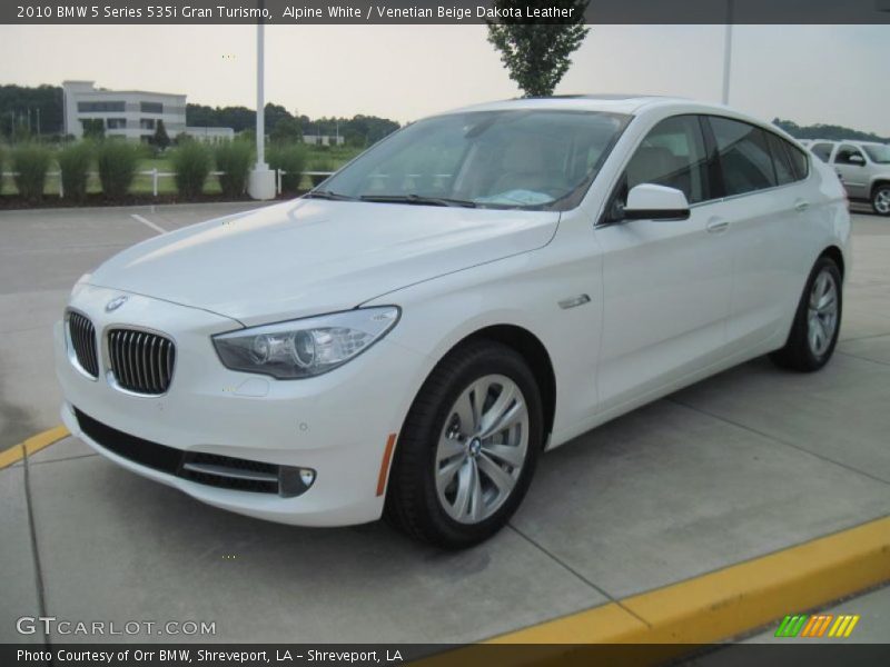 Alpine White / Venetian Beige Dakota Leather 2010 BMW 5 Series 535i Gran Turismo