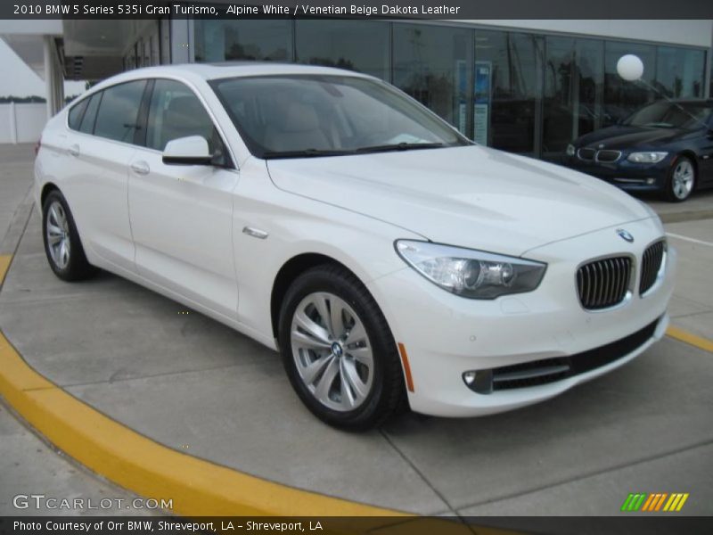 Alpine White / Venetian Beige Dakota Leather 2010 BMW 5 Series 535i Gran Turismo