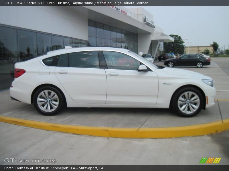 Alpine White / Venetian Beige Dakota Leather 2010 BMW 5 Series 535i Gran Turismo