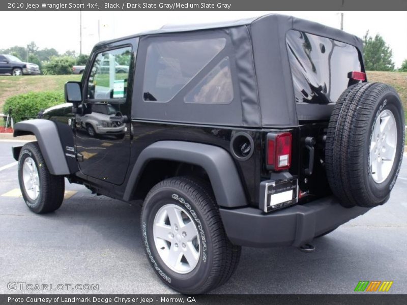 Black / Dark Slate Gray/Medium Slate Gray 2010 Jeep Wrangler Sport 4x4