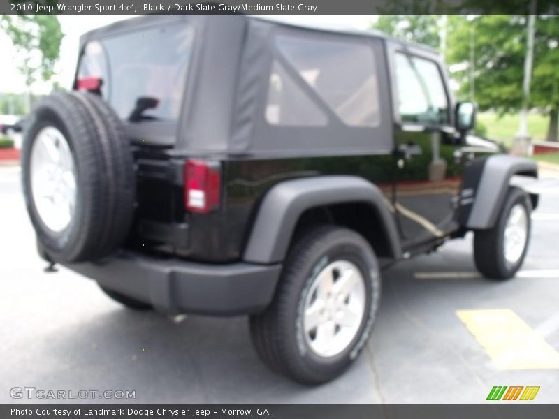 Black / Dark Slate Gray/Medium Slate Gray 2010 Jeep Wrangler Sport 4x4