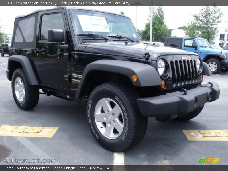 Black / Dark Slate Gray/Medium Slate Gray 2010 Jeep Wrangler Sport 4x4