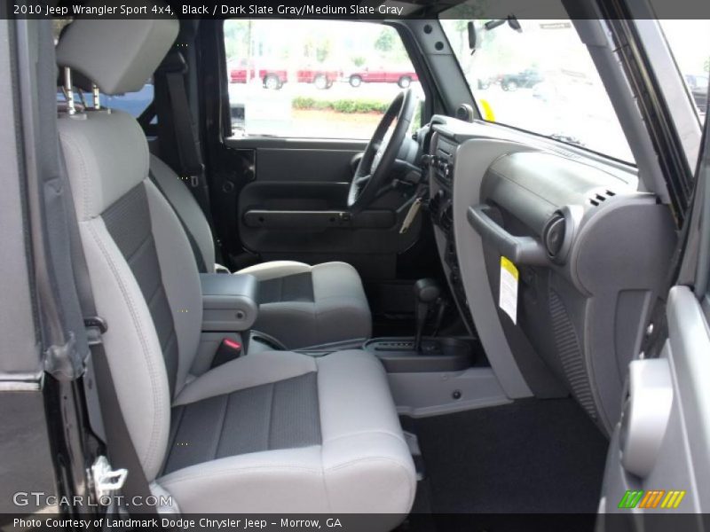Black / Dark Slate Gray/Medium Slate Gray 2010 Jeep Wrangler Sport 4x4