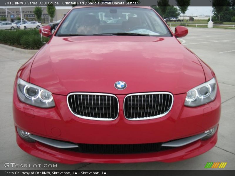 Crimson Red / Saddle Brown Dakota Leather 2011 BMW 3 Series 328i Coupe