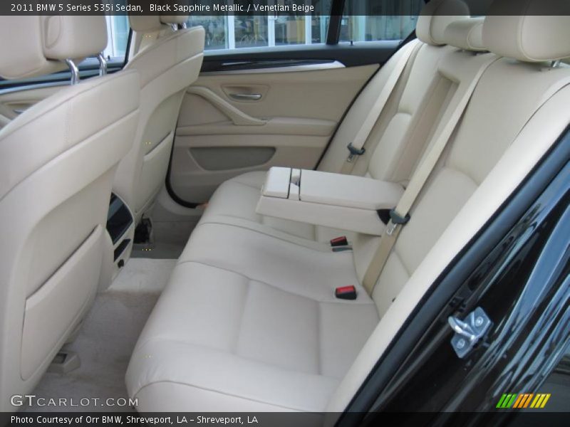 Black Sapphire Metallic / Venetian Beige 2011 BMW 5 Series 535i Sedan