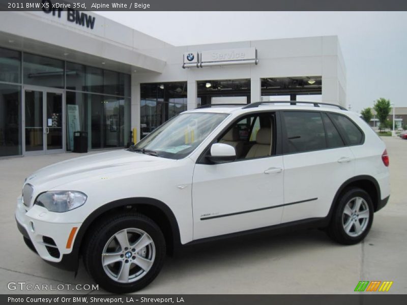 Alpine White / Beige 2011 BMW X5 xDrive 35d