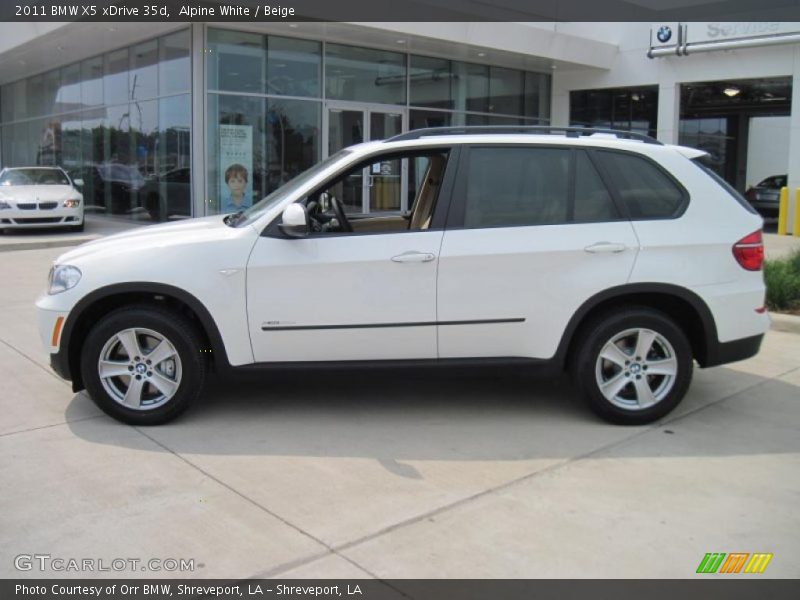 Alpine White / Beige 2011 BMW X5 xDrive 35d