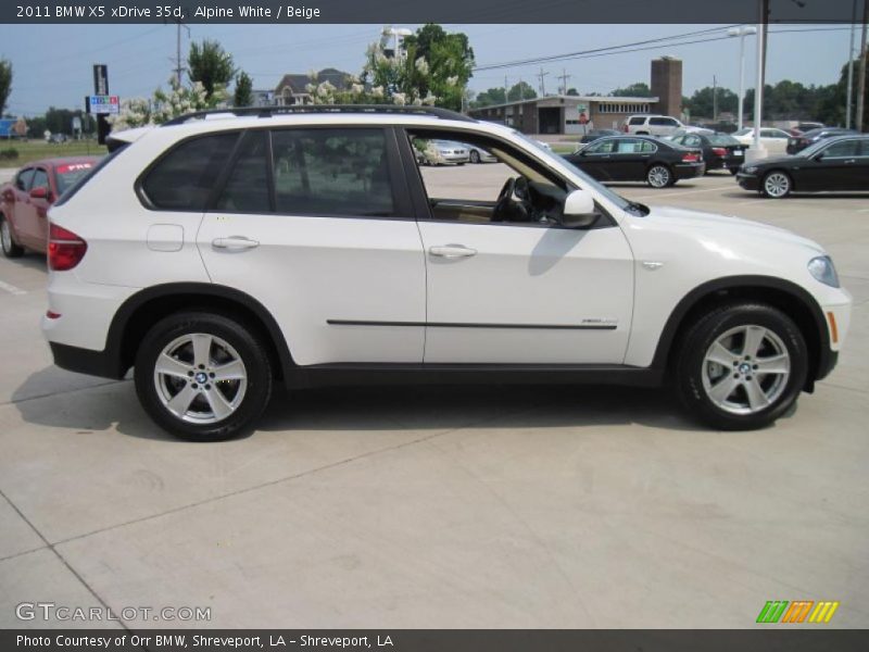 Alpine White / Beige 2011 BMW X5 xDrive 35d
