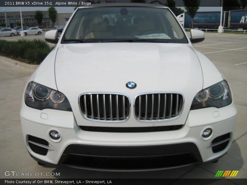 Alpine White / Beige 2011 BMW X5 xDrive 35d