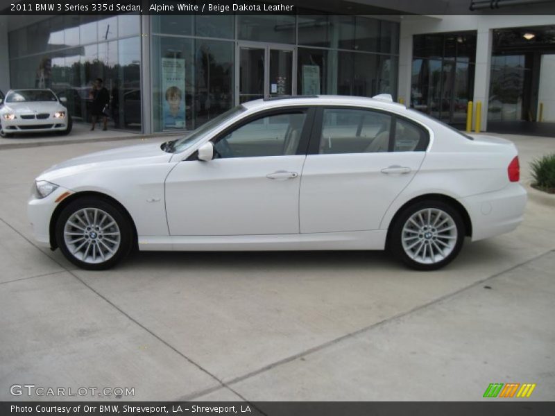 Alpine White / Beige Dakota Leather 2011 BMW 3 Series 335d Sedan