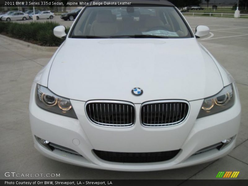 Alpine White / Beige Dakota Leather 2011 BMW 3 Series 335d Sedan