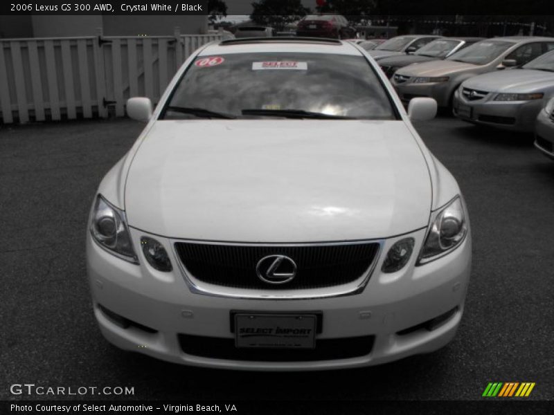 Crystal White / Black 2006 Lexus GS 300 AWD