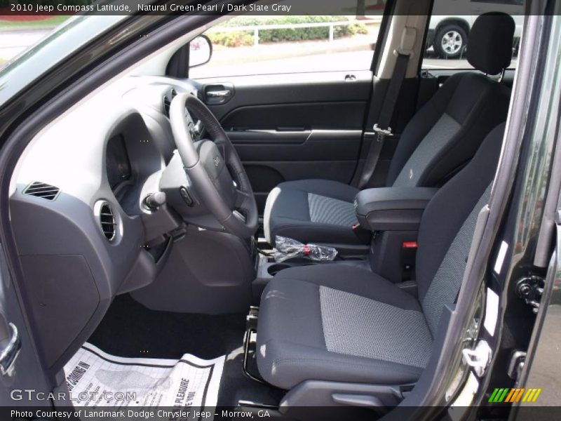Natural Green Pearl / Dark Slate Gray 2010 Jeep Compass Latitude