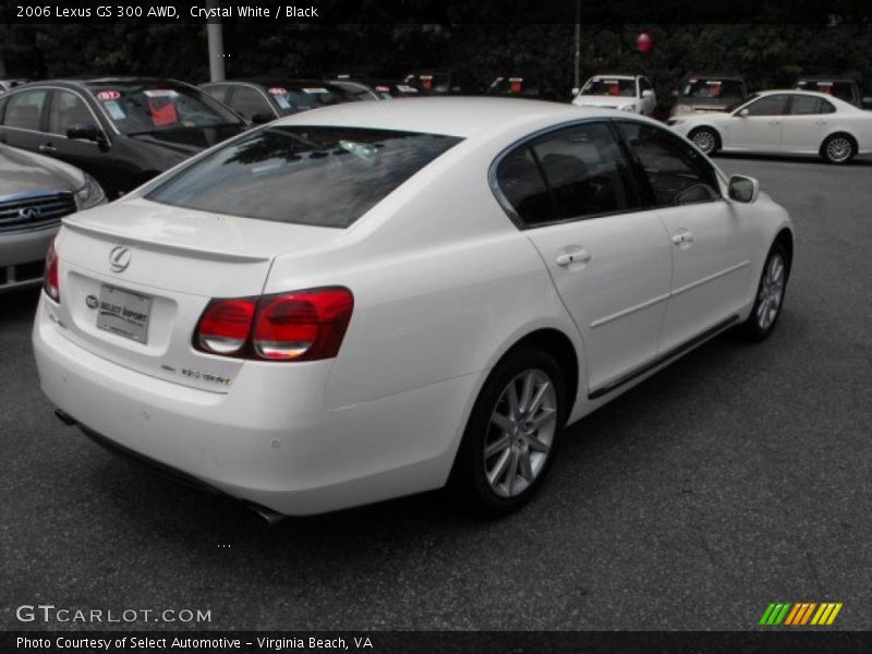 Crystal White / Black 2006 Lexus GS 300 AWD