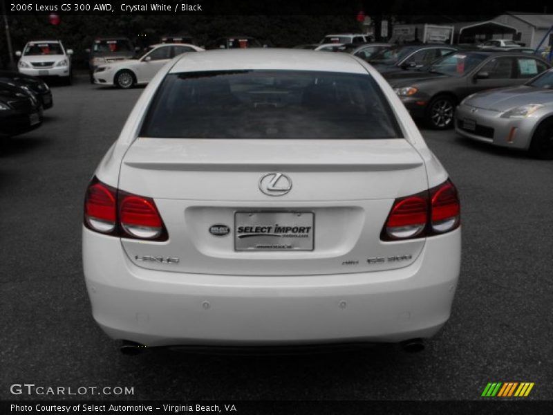 Crystal White / Black 2006 Lexus GS 300 AWD