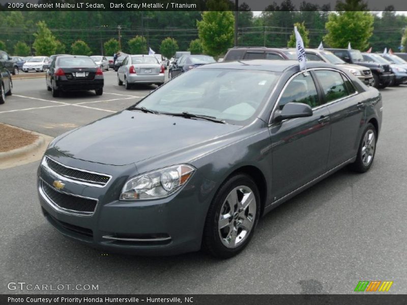 Dark Gray Metallic / Titanium 2009 Chevrolet Malibu LT Sedan