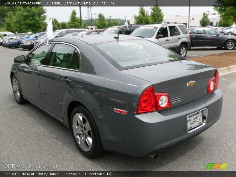 Dark Gray Metallic / Titanium 2009 Chevrolet Malibu LT Sedan