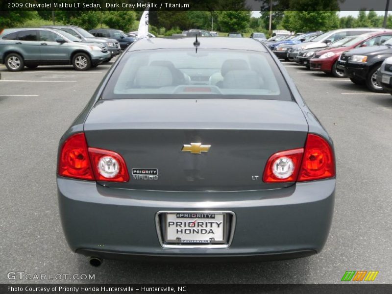 Dark Gray Metallic / Titanium 2009 Chevrolet Malibu LT Sedan