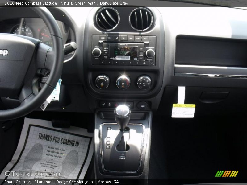 Natural Green Pearl / Dark Slate Gray 2010 Jeep Compass Latitude