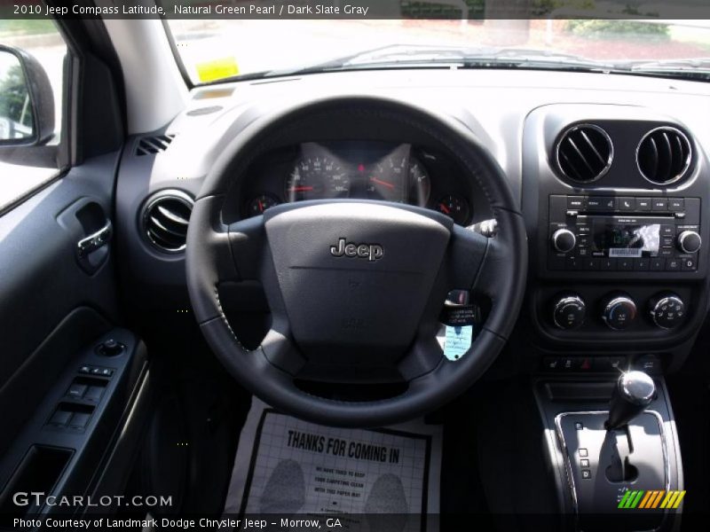 Natural Green Pearl / Dark Slate Gray 2010 Jeep Compass Latitude