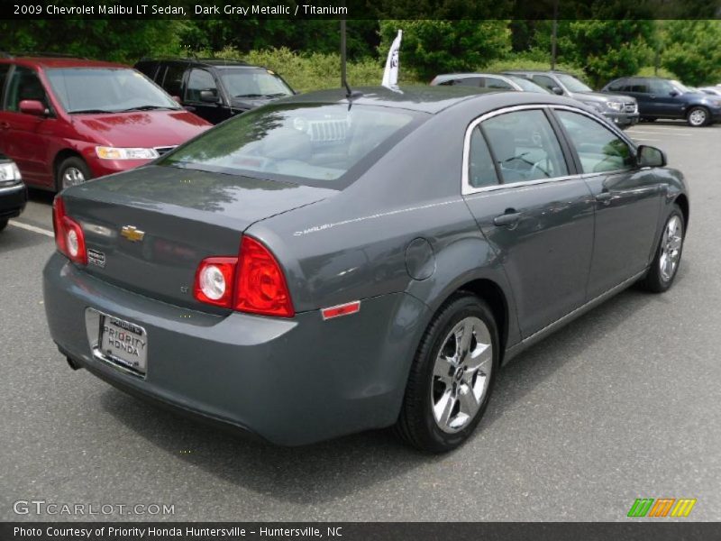 Dark Gray Metallic / Titanium 2009 Chevrolet Malibu LT Sedan