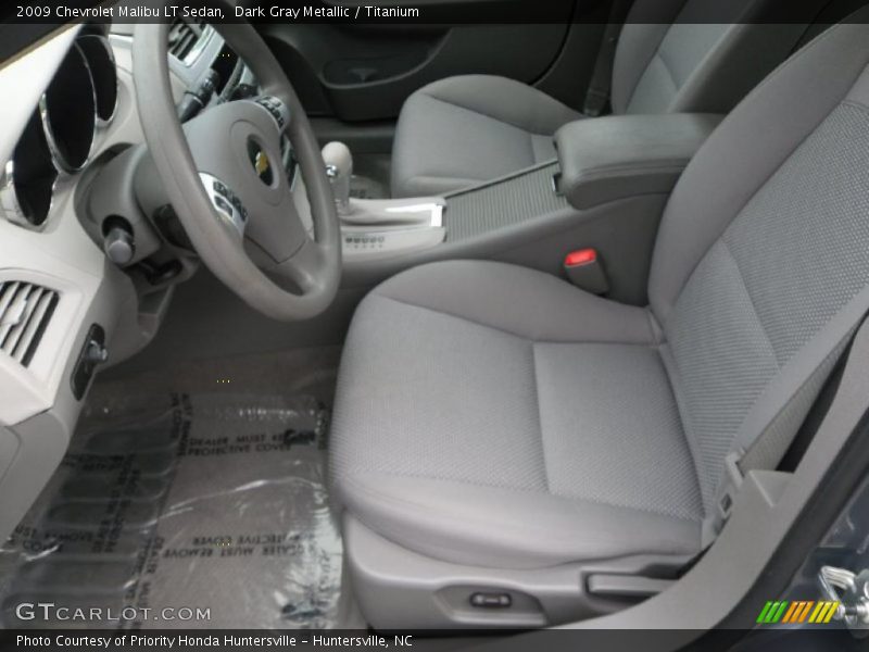 Dark Gray Metallic / Titanium 2009 Chevrolet Malibu LT Sedan