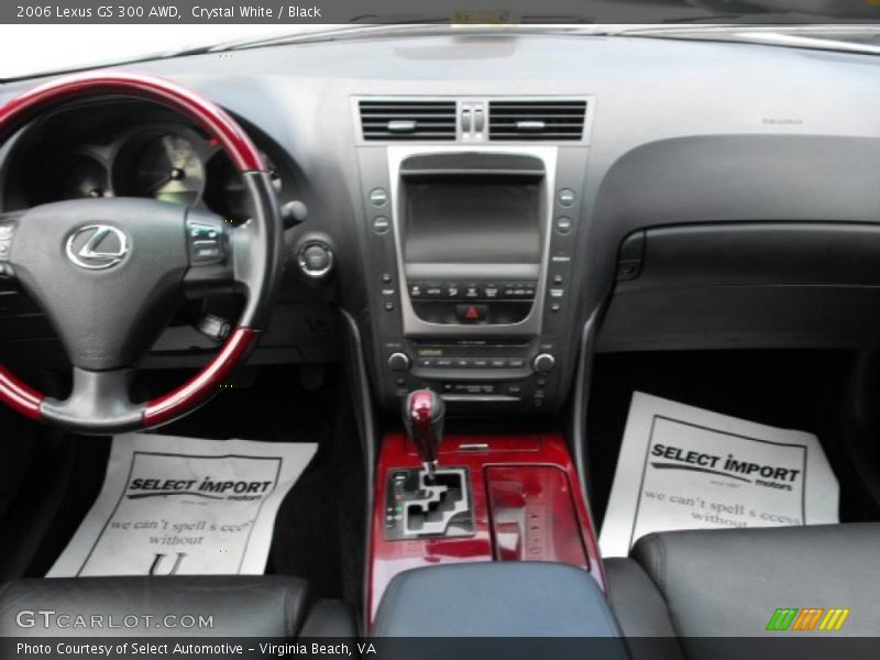 Crystal White / Black 2006 Lexus GS 300 AWD