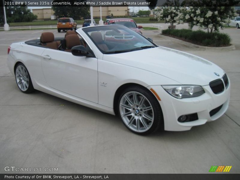 Alpine White / Saddle Brown Dakota Leather 2011 BMW 3 Series 335is Convertible
