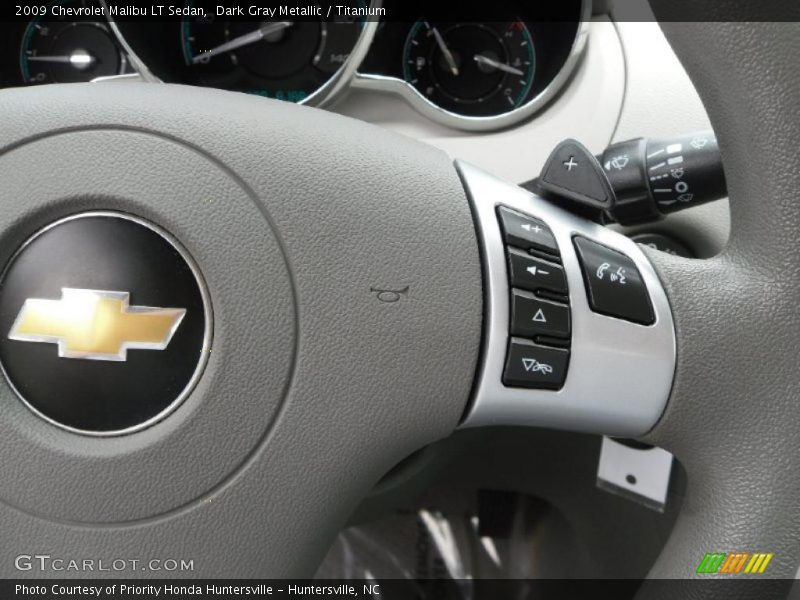 Dark Gray Metallic / Titanium 2009 Chevrolet Malibu LT Sedan