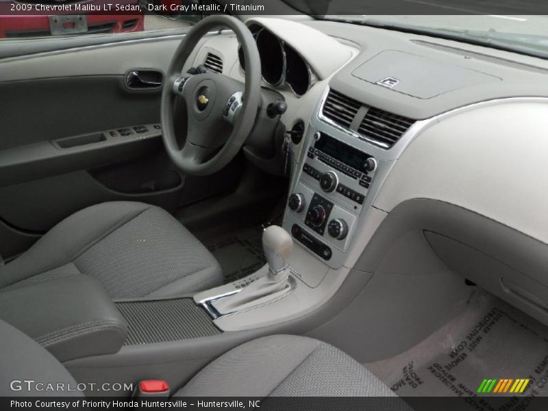 Dark Gray Metallic / Titanium 2009 Chevrolet Malibu LT Sedan