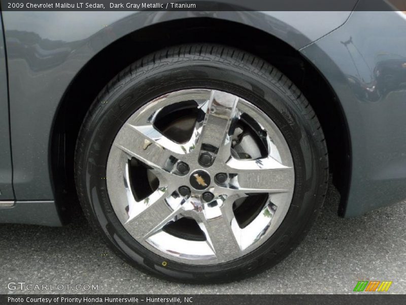 Dark Gray Metallic / Titanium 2009 Chevrolet Malibu LT Sedan