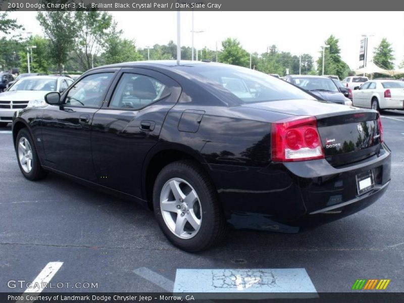 Brilliant Black Crystal Pearl / Dark Slate Gray 2010 Dodge Charger 3.5L