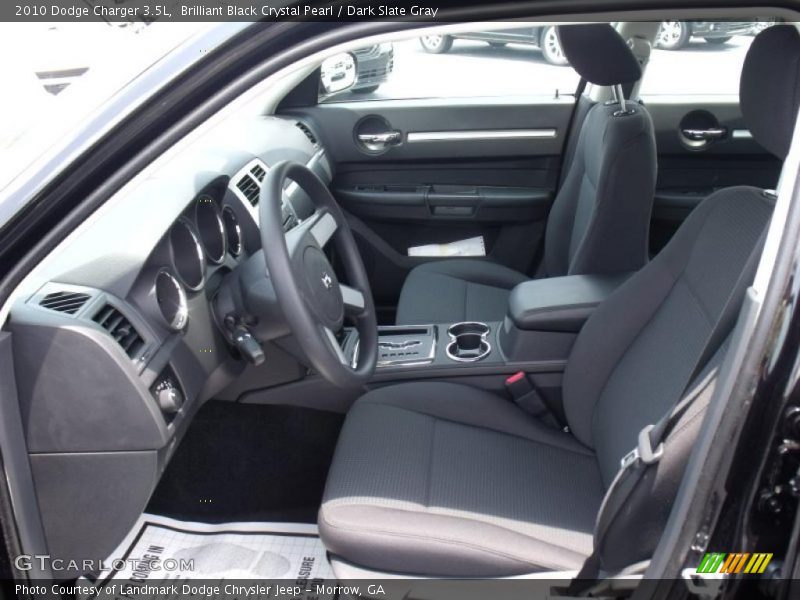 Brilliant Black Crystal Pearl / Dark Slate Gray 2010 Dodge Charger 3.5L