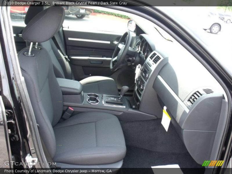 Brilliant Black Crystal Pearl / Dark Slate Gray 2010 Dodge Charger 3.5L