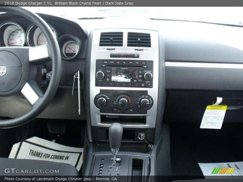Brilliant Black Crystal Pearl / Dark Slate Gray 2010 Dodge Charger 3.5L