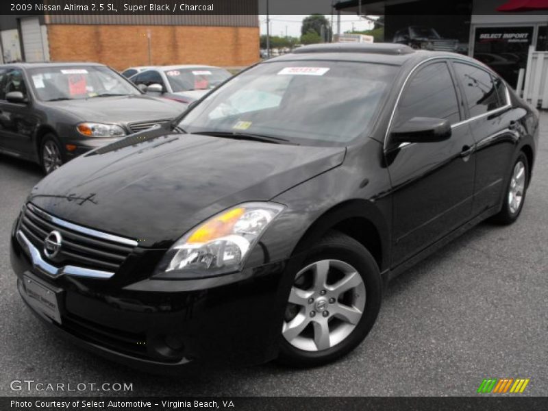 Super Black / Charcoal 2009 Nissan Altima 2.5 SL