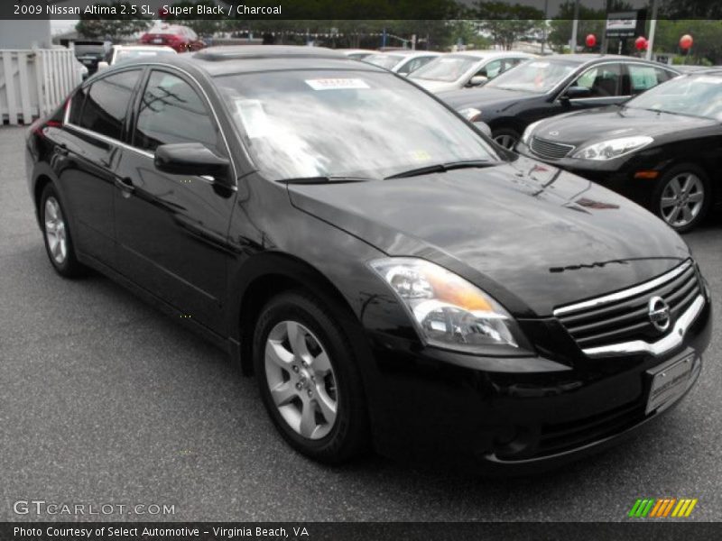 Super Black / Charcoal 2009 Nissan Altima 2.5 SL