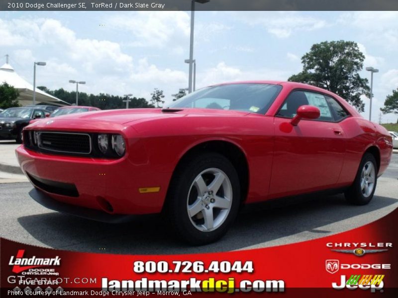 TorRed / Dark Slate Gray 2010 Dodge Challenger SE