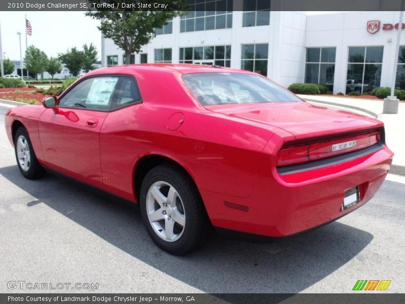 TorRed / Dark Slate Gray 2010 Dodge Challenger SE