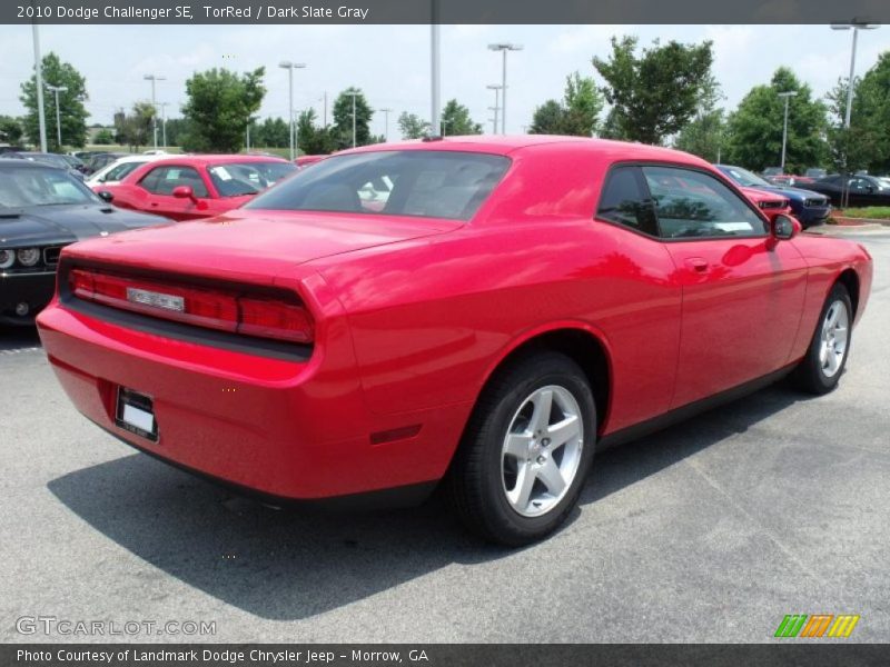 TorRed / Dark Slate Gray 2010 Dodge Challenger SE