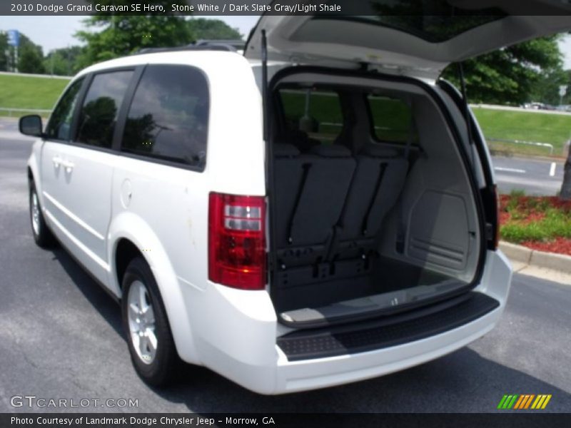 Stone White / Dark Slate Gray/Light Shale 2010 Dodge Grand Caravan SE Hero