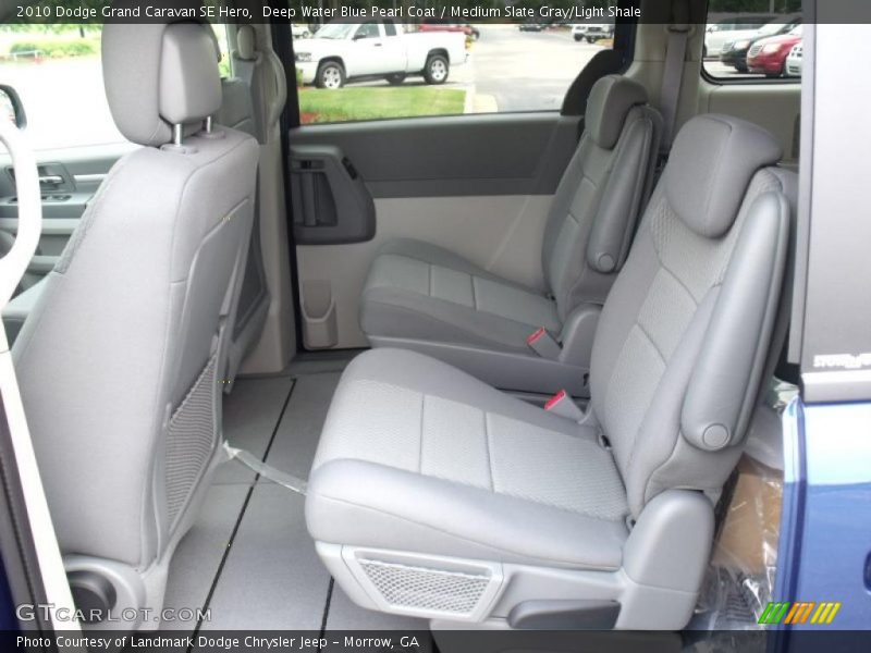 Deep Water Blue Pearl Coat / Medium Slate Gray/Light Shale 2010 Dodge Grand Caravan SE Hero