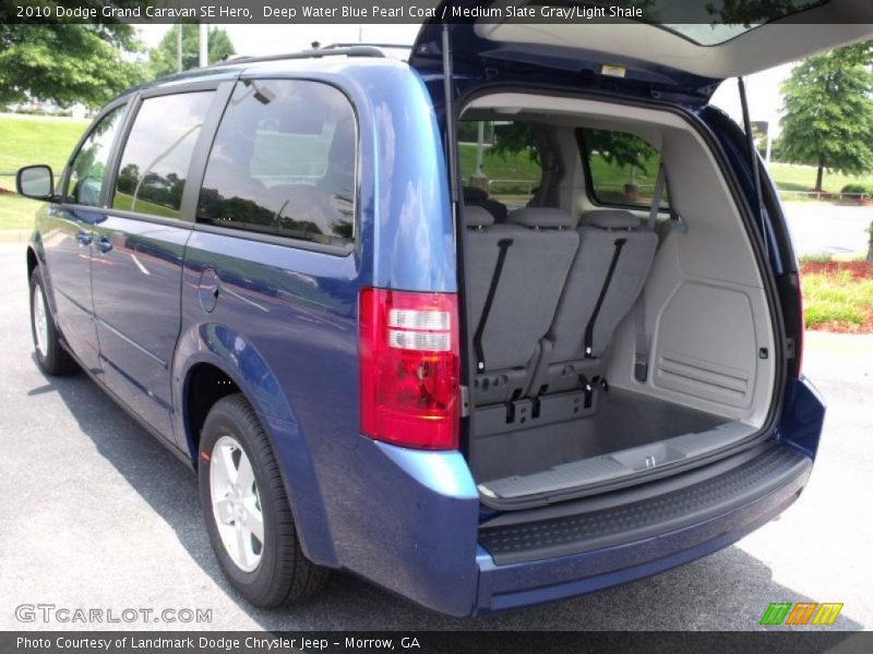 Deep Water Blue Pearl Coat / Medium Slate Gray/Light Shale 2010 Dodge Grand Caravan SE Hero