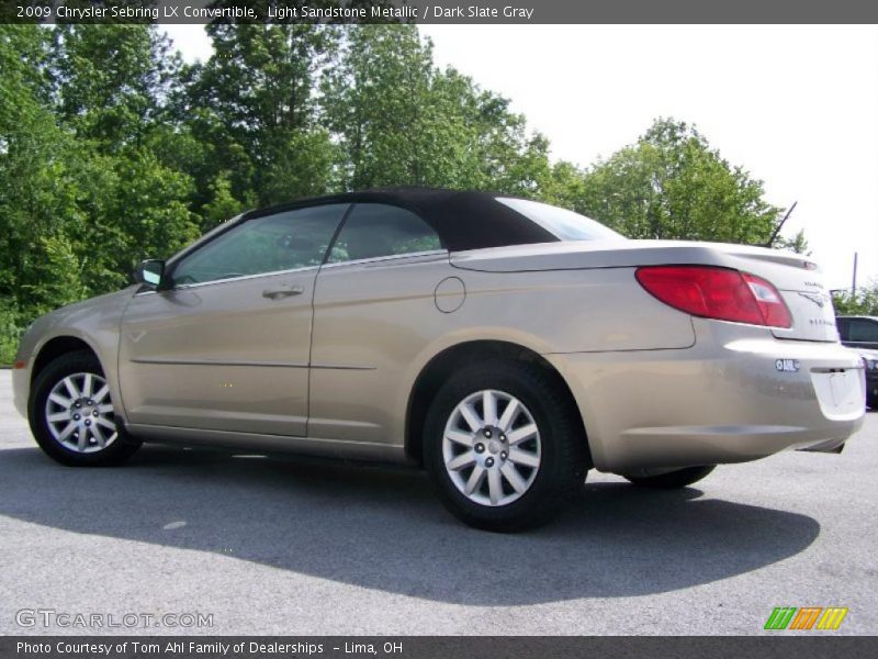 Light Sandstone Metallic / Dark Slate Gray 2009 Chrysler Sebring LX Convertible