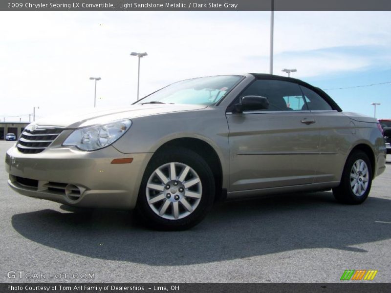 Light Sandstone Metallic / Dark Slate Gray 2009 Chrysler Sebring LX Convertible