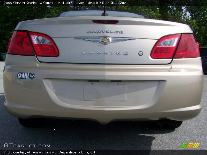 Light Sandstone Metallic / Dark Slate Gray 2009 Chrysler Sebring LX Convertible