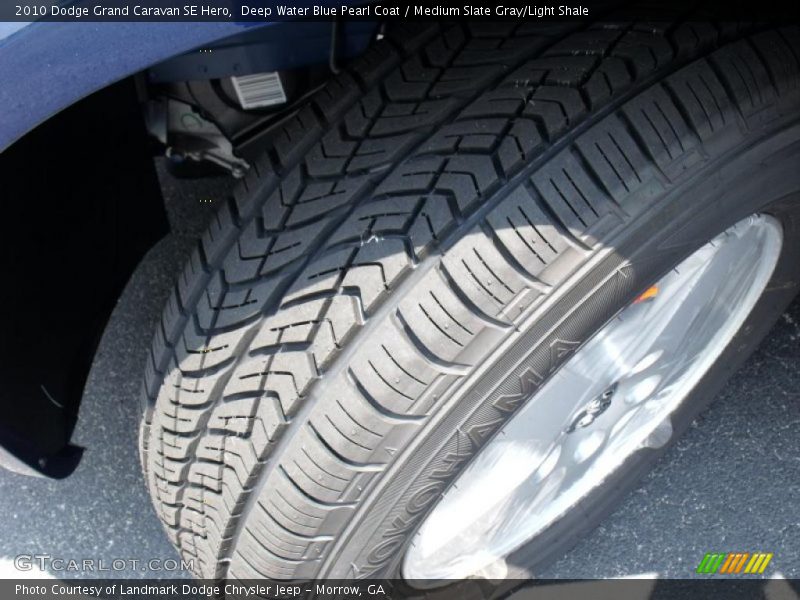 Deep Water Blue Pearl Coat / Medium Slate Gray/Light Shale 2010 Dodge Grand Caravan SE Hero