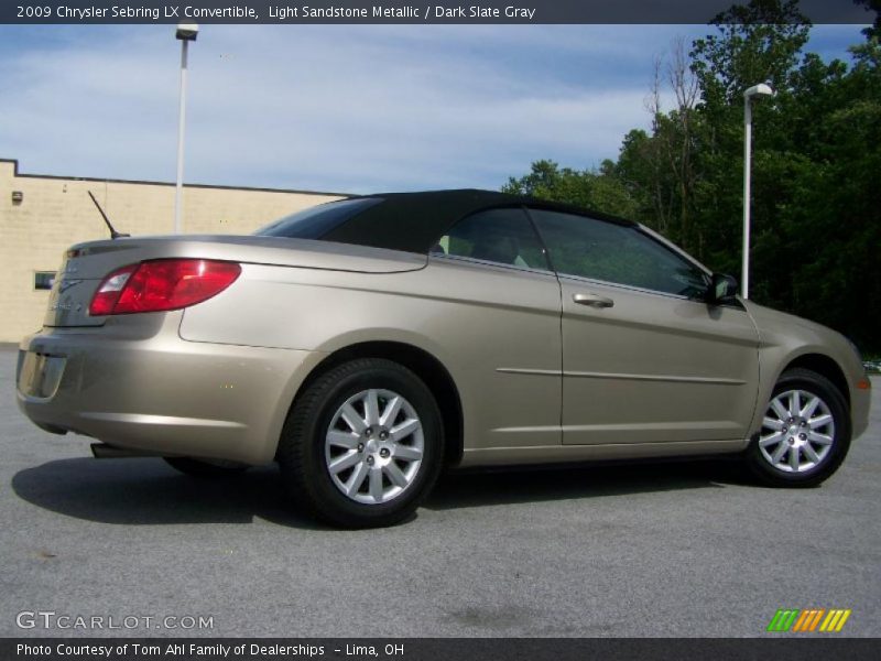 Light Sandstone Metallic / Dark Slate Gray 2009 Chrysler Sebring LX Convertible